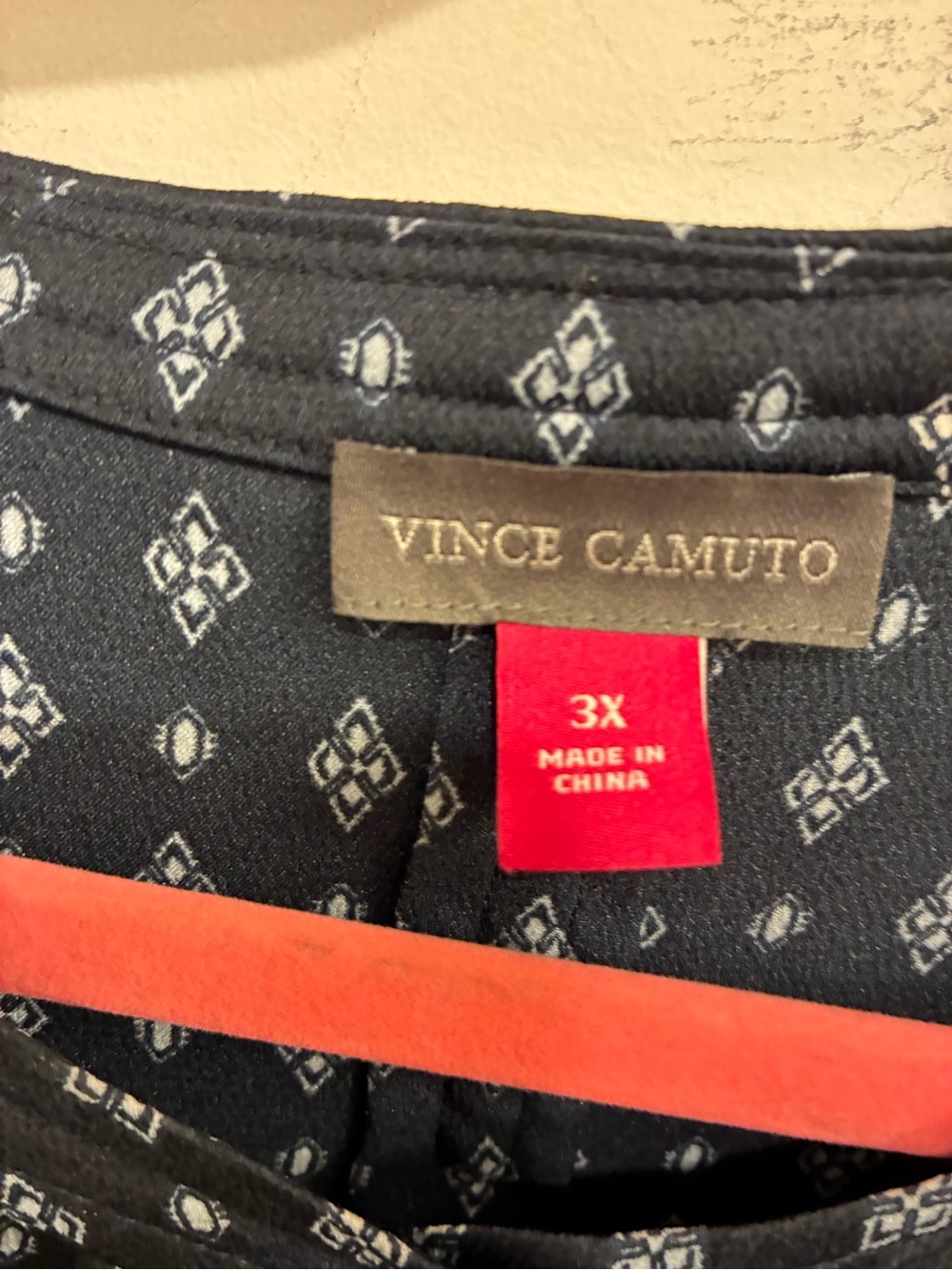 Vince Camuto Navy Polka Dot Flutter Sleeve Blouse - Picture 4 of 6